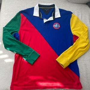 TOMMY HILFIGER multicolored Long Sleeve Rugby Shirt XL